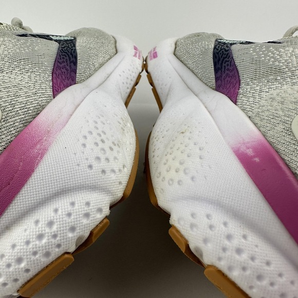 Brooks Ghost Shoes Womens Size 8.5 Gray White Purple Cushioned Running Sneakers - Picture 10 of 13